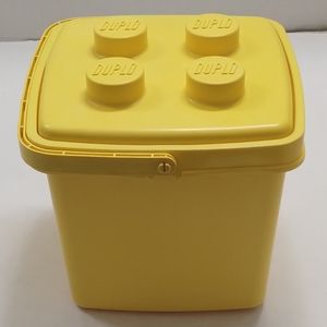 Lego Duplo Vintage Empty Yellow Plastic Bucket (1987)